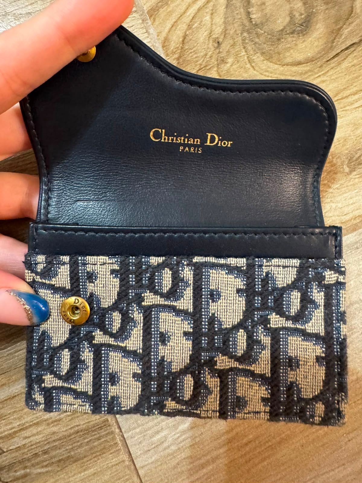 Portafoglio Dior saddle